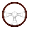 18" Chopper Style Steering Wheel - Wood