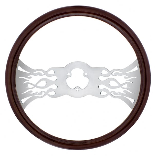 18" Chrome Inferno Style Steering Wheel