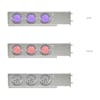 Mud Flap Hangers With Purple/Red Dual Revolution LED Lights 3 3/4" Bolt Spacing