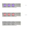 Mud Flap Hangers With Purple/Red Dual Revolution LED Lights 2 1/2" Bolt Spacing