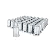 60 Pack of Chrome 33mm Push On Bullet Nut Covers Group View