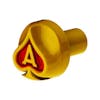 Vibrant Colored Ace of Spades Air Valve Knob-yellow
