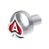 Vibrant Colored Ace of Spades Air Valve Knob-sliver