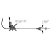 Peterbilt 384 386 389 579 587 Power Window Regulator - Dimensions