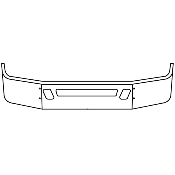 Volvo VNM Set Back Axle Direct Mount 16" Bumper 2004-2017 By Valley Chrome