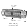 Freightliner Exhaust Flex Pipe A04-27252-000 (Dimensions)