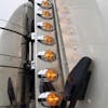 Peterbilt 379 388 389 Front Air Cleaner LED Light Bar With P3 LEDs Amber