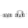 Complete Chrome Cover Kit with Lug Nut Covers Dimensions