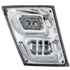 Volvo VN VNL High Power Full LED Chrome Fog Light With Daytime And Position Light Passenger Off