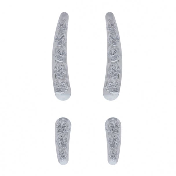 Chrome Skull Swing Arm Accent Set