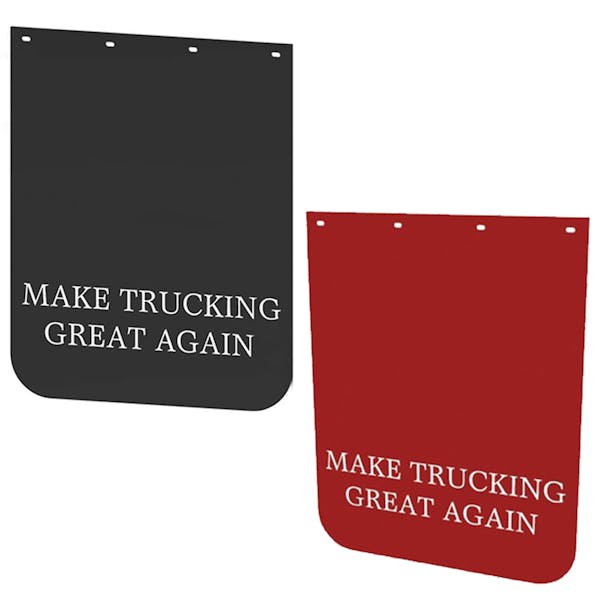 24" x 30" MTGA Polyurethane Mud Flaps (Pair) - Red and black
