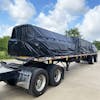 Heavy Duty 18oz Lumber Tarp - On Truck Tarp Being used