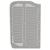 Peterbilt 384 386 Stainless Steel Grill Insert With Louver-Style Bars - passenger