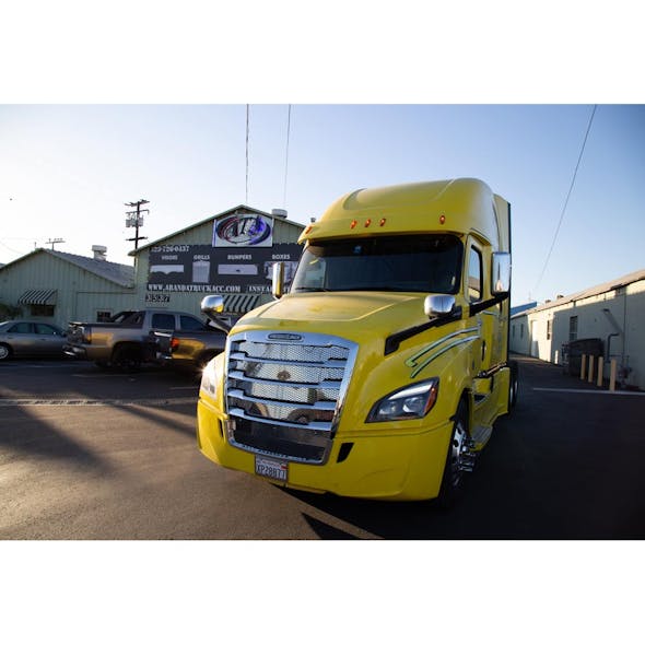 Freightliner Cascadia 2018 And Newer Stainless Steel Mesh Grill Insert - Truck Side