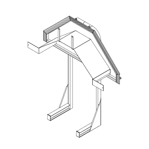 Aluminum Heavy Duty Hose Rack Drawing