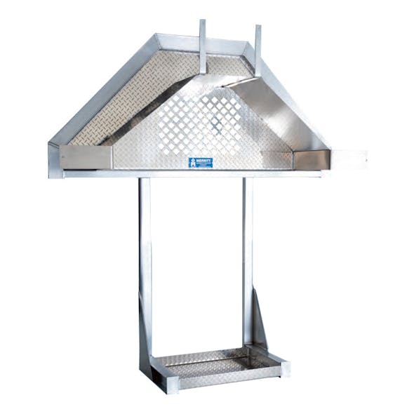 Aluminum Heavy Duty Hose Rack With Bottom Tray