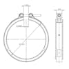 Exhaust Clamp Dimensions