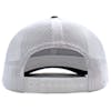Black & White Hammerlane Cross Hammers Snapback Hat Back