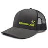 Charcoal & Black Hammerlane Cross Hammers Snapback Hat Side