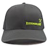 Charcoal & Black Hammerlane Cross Hammers Snapback Hat Front
