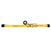 2&quot; Long Wide Handle Ratchet Strap Assembly With Flat Hooks