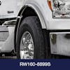 Kenworth W990 T880S Stainless Steel Fenderette Kit (Closeup; W990)