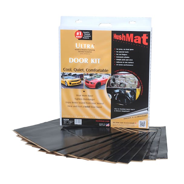 Hushmat Ultra Stealth Black 12" x 12" Door Kit