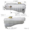 Freightliner Coolant Reservoir Tank - Dimensions
