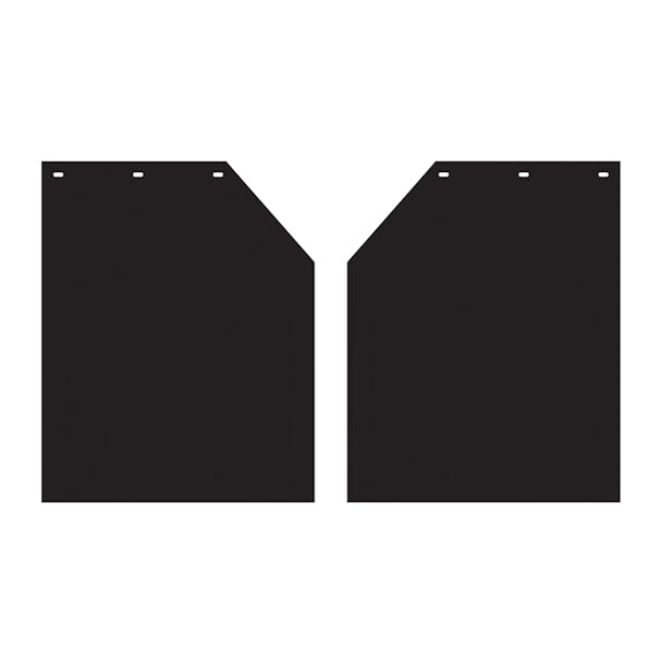 Polygard 3/16" Black Angled Mud Flaps Set