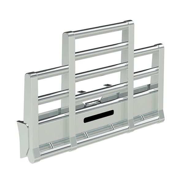Peterbilt 567 Set Forward Axle Herd Super Road Train Bumper Grill Guard - Horizontal Tubes & Slam Latch