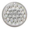 4"  Pearl Round LED Load Light With 1156 Plug - Amber LEDs/Clear Lens - Off