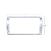 Freightliner Cascadia Chrome 4-Switch Dash Panel Trim - Dimensions
