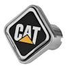Engraved Caterpillar Logo Tractor Trailer Air Brake Knob Black Square