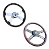 18" Chrome Dark Stars And Stripes Steering Wheel