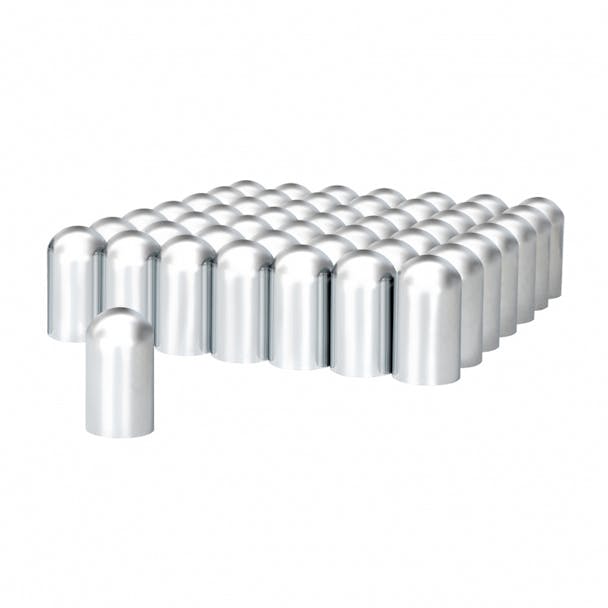 Chrome Plastic Dome Nut Cover