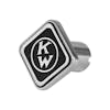 Kenworth Old Logo Tractor Trailer Air Brake Knob - (Black, Square)