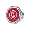 Kenworth Old Logo Tractor Trailer Air Brake Knob - (Red, Octagon)