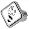  Old Kenworth Logo Tractor Trailer Air Brake Knob - Square