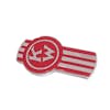 Kenworth Old Style Emblem - Red Side View