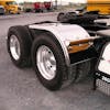 60" Semi Truck Half Winged Pattern Fenders Stainless Steel