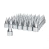 Chrome 4 1/4" Stiletto Nut Covers