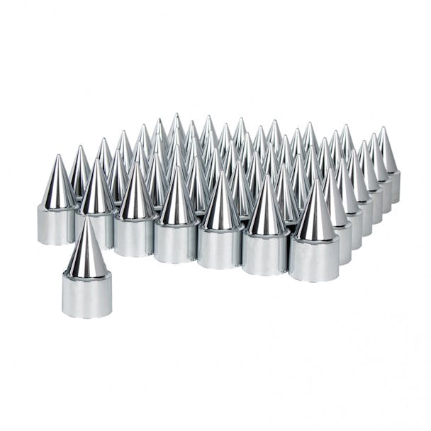 Chrome 4 1/4" Stiletto Nut Covers
