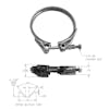 Cummins V-Band Clamp 3684417 3684305 (Dimensions)