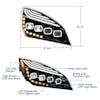 Quad LED Headlight Infograph