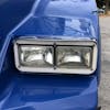 Rectangular Dual Headlight Sealed Transparent LED Bezel with Visor - Off