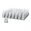 60 Pack Of Chrome 33mm Thread On Razor Nut Covers with Flange