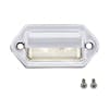 White LED License Light On