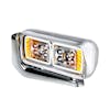 Peterbilt Chrome LED Projection Headlight With Mounting Arm - Side View On