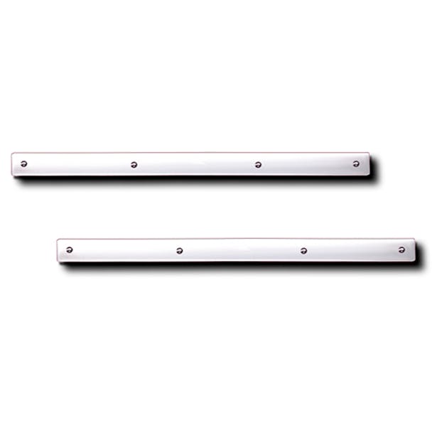 24" Stainless Steel Top Mud Flap Strip Pair