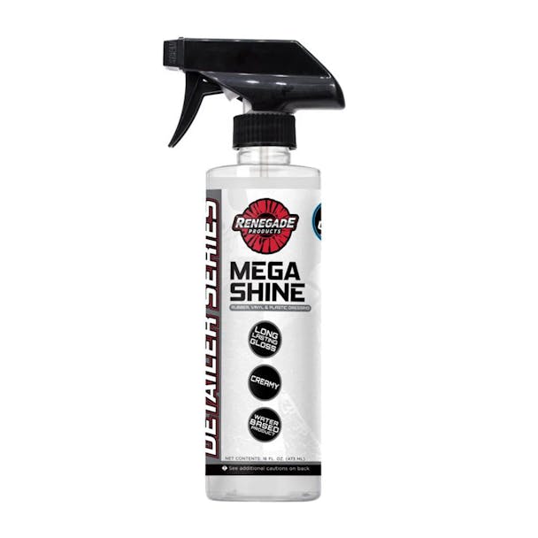 Renegade Mega Shine Rubber Vinyl And Plastic Dressing